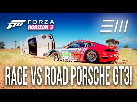 Forza Horizon 3: RACE vs ROAD CAR!!!  (w/Stark3y90x)