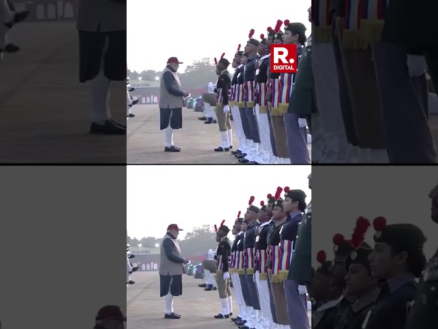 PM Modi presents awards to NCC Cadets, at annual NCC rally at Cariappa Parade Ground in Delhi