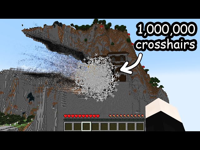 Minecraft, but I have way too many crosshairs