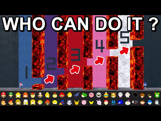 Who Can Reach All Lava Holes ? Tierlist - Super Smash Bros. Ultimate