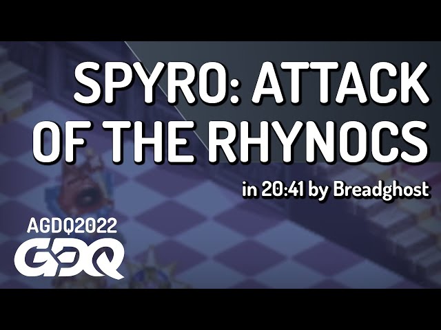 Spyro: Attack of the Rhynocs by Breadghost in 20:41 - AGDQ 2022 Online
