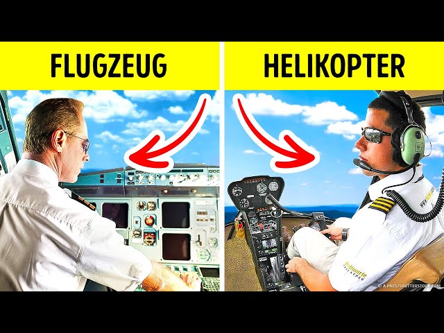 Warum Piloten im Flugzeug immer links, aber im Helikopter rechts sitzen