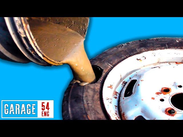 What happens when you FILL TIRES with CONCRETE?