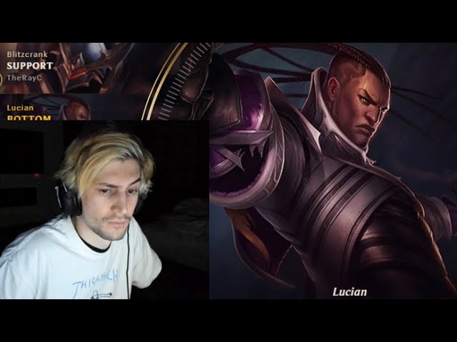 xQc plays Lucian Ranked with Sykkuno and the squad  | League of Legends 2022 gameplay #6