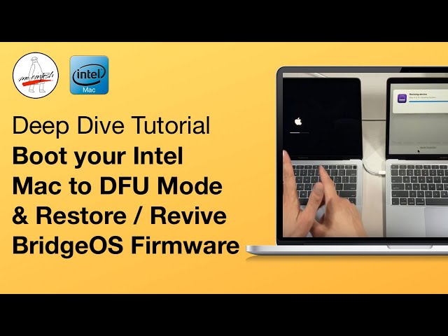 Deep Dive! Restore / Revive Intel Mac T2 BridgeOS Firmware + Boot Mac to DFU Mode - Revive Dead Mac