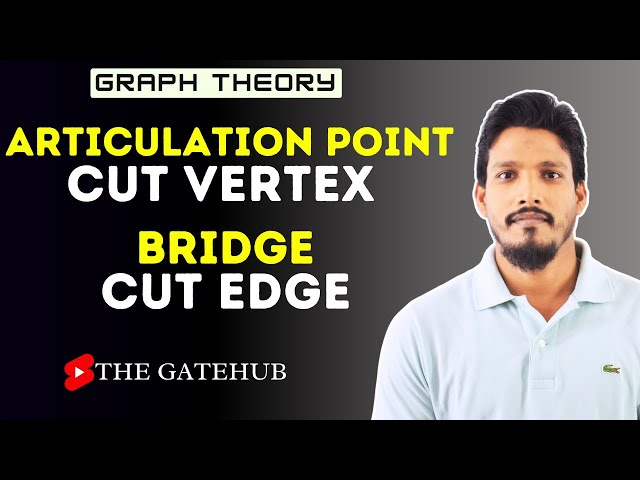 Cut vertex || Articulation Point || Cut edge || Bridge  || Graph Theory