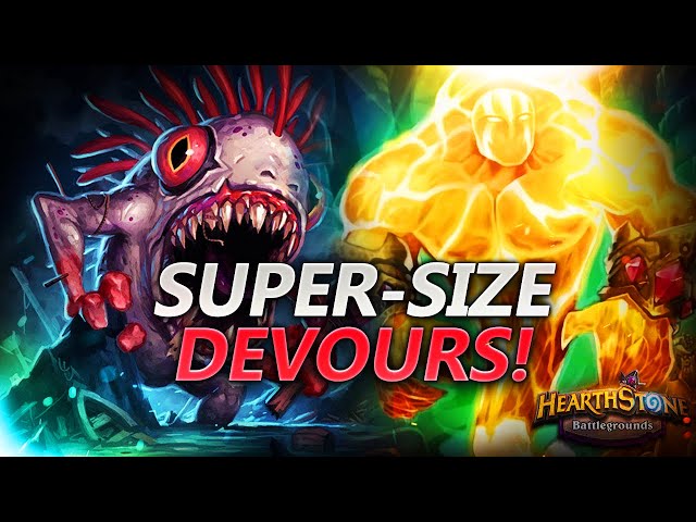 Super-Size Devours! | Hearthstone Battlegrounds Gameplay | Patch 21.4 | bofur_hs