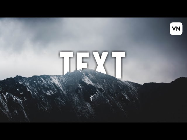 Reveal text animation in Vn Video Editor