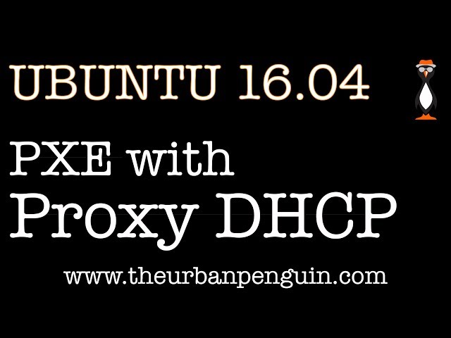 PXE with Proxy DHCP