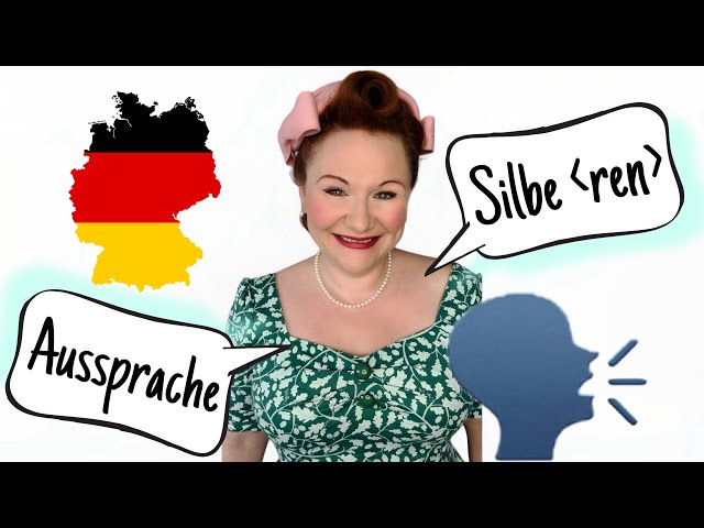 Aussprache Deutsch: unbetonte Silbe REN. German pronunciation. Flüssig Deutsch sprechen.