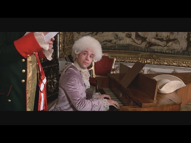 AMADEUS REMASTERED HD - MOZART INSULTS SALIERI BY PLAYING HIS OWN PIECE BETTER THAN HE DID