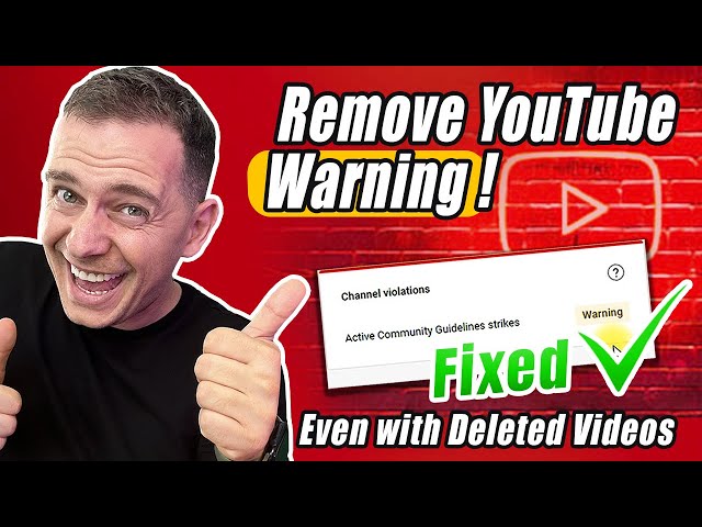 How to Remove Warning Strike on YouTube 2023 (Even with Deleted Videos)