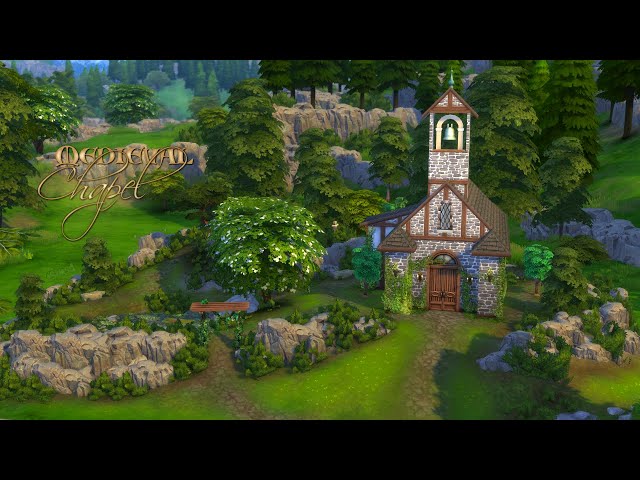 Medieval Chapel | Experimento Sims Collab | No CC | Speed Build | The Sims 4