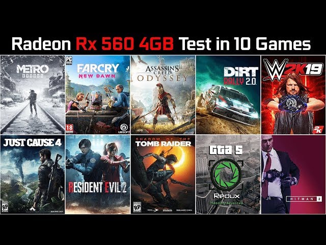 RX 560 4GB Test in 10 New Games | Core i5-3570 | 8GB RAM | High Settings 1080p | 2019
