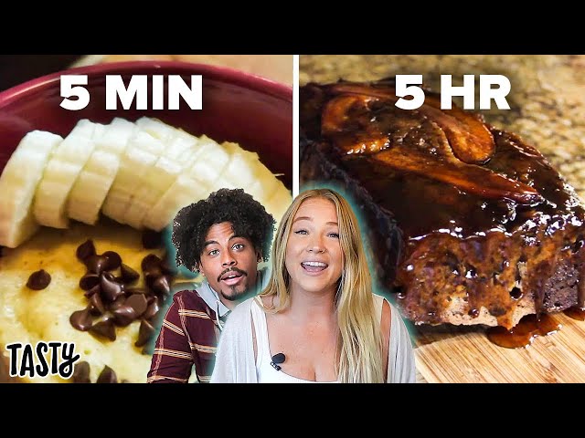 5-Hour vs. 5-Minute Banana Bread • Tasty