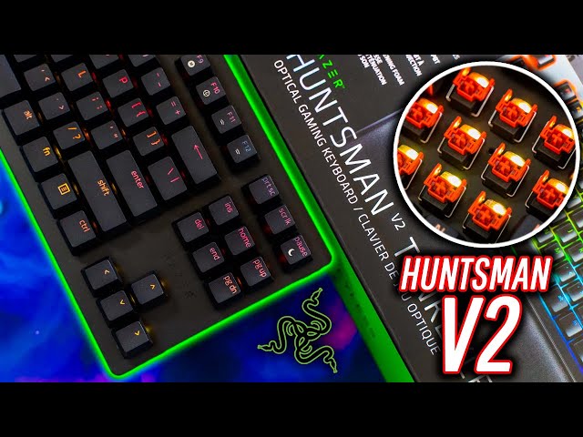 Unboxing The Fastest OPTICAL Keyboard (Razer Huntsman TKL V2)
