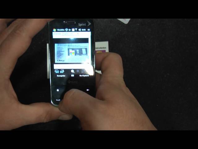 iphone Killer: Sprint HTC Touch Pro Scanning Business Cards #7