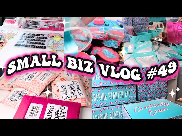 Work With Me Small Business Vlog #49 Making Freshie Molds, Shirts, Digital Designs, + Packing Orders