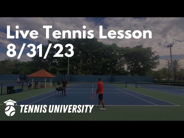 Live Tennis Lesson || 8/31/23 - Zuriel - Lesson No. 5