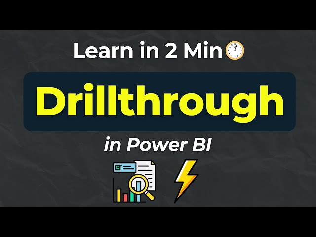 How to Set Up a Drillthrough in Power BI