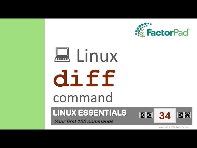 Linux diff command summary with examples
