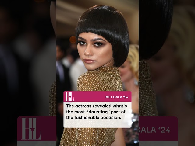 Zendaya revealed what's the most "daunting" part of attending the #MetGala for her.