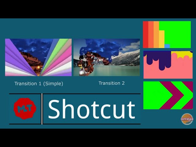 How to use green / blue screen transition in Shotcut Video Editor