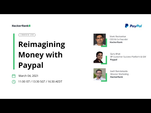 Reimagining Money with Paypal