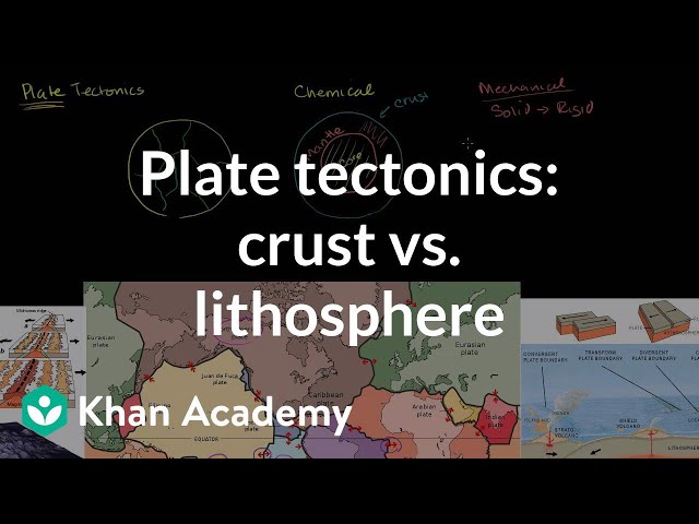 Plate tectonics: Difference between crust and lithosphere | Cosmology & Astronomy | Khan Academy