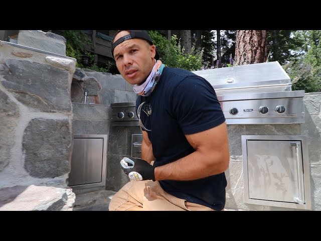 Building a Outdoor BBQ Without Wood -- Lake Tahoe California