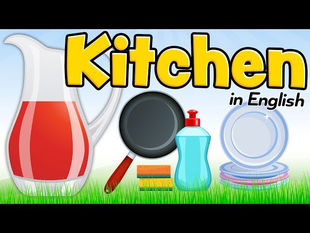 The kitchen in English - Vocabulary for English students