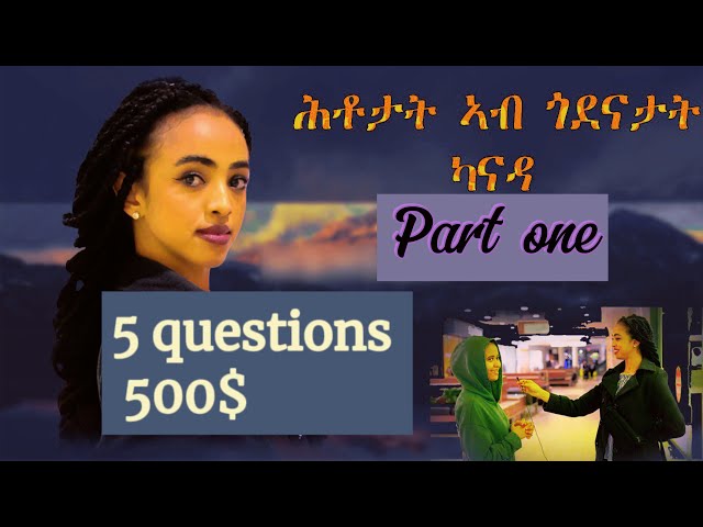 New Eritrean Street Questions  in Canada / part  one