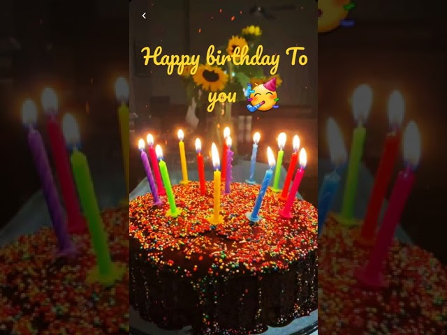 Happy birthday To you Songs 🎂Best Birthday WhatsApp Status 2021 #ShortsVideo