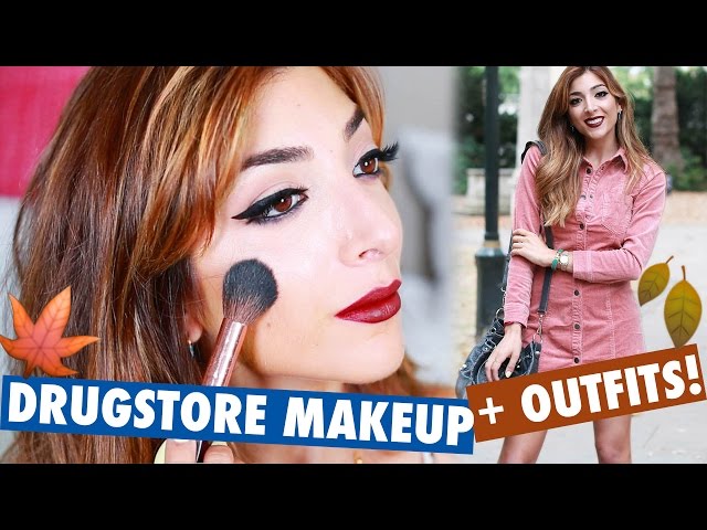 Drugstore Fall Makeup Tutorial + 2 Outfits! | Amelia Liana