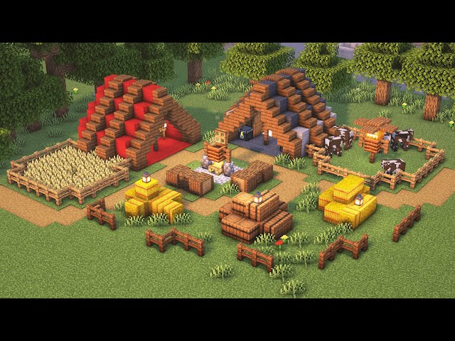 Minecraft ULTIMATE Campsite Tutorial🏕️⚒️