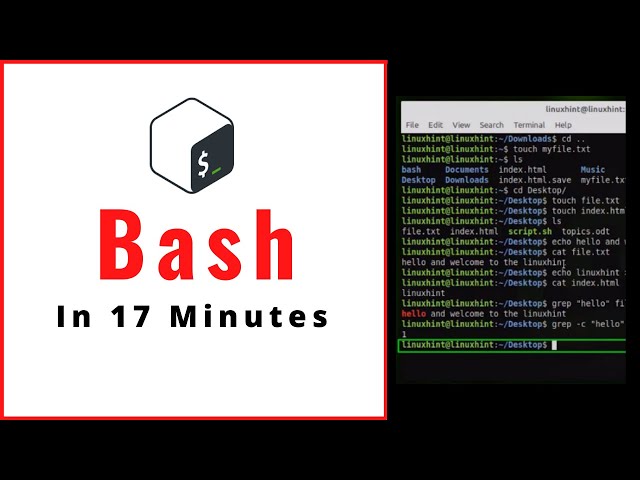 Bash in 17 minutes