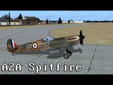 LGR - Trying to fly the Spitfire Mk 1a by A2A Simulations in Flight Simulator X