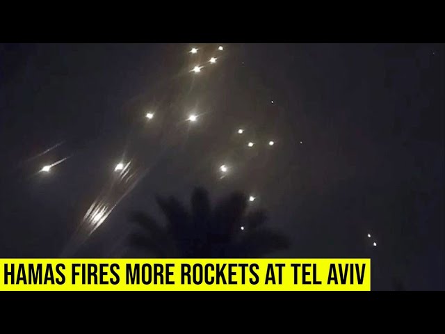 IRON DOME ACTIVATED, as Hamas Fires more rockets at Tel Aviv.