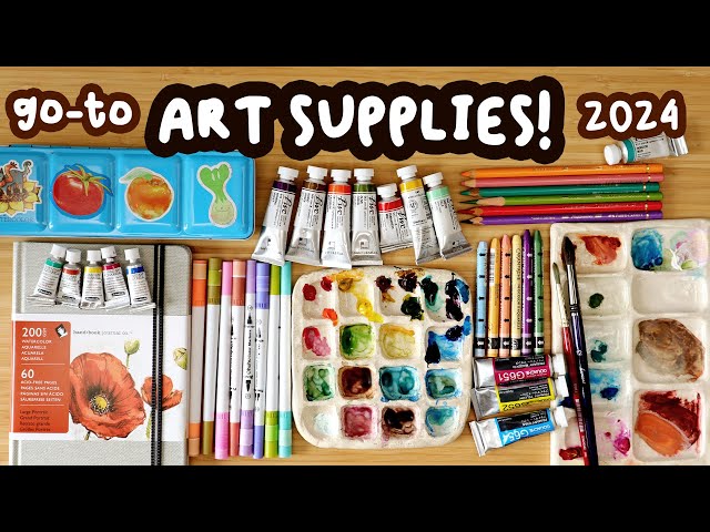 My go-to Favourite Art Supplies! // & Dragon Sketchbook Session