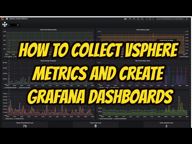 How to collect vSphere metrics and create grafana dashboards