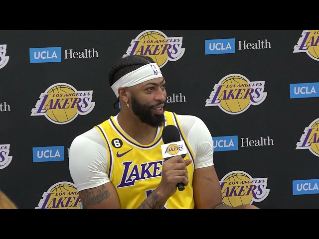 Anthony Davis at Lakers Media Day