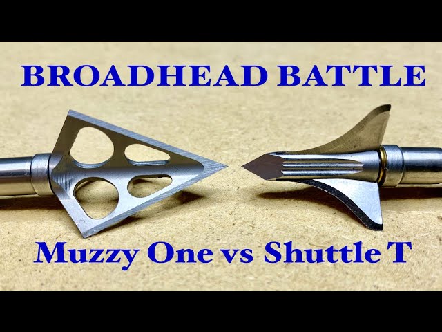 MUZZY ONE vs SHUTTLE T: Broadhead Battle!