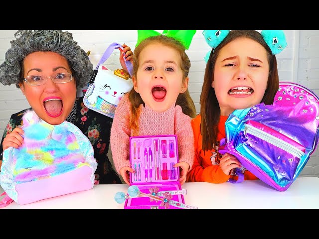 Ruby & Bonnie Play the School Supplies Switch Up Challenge