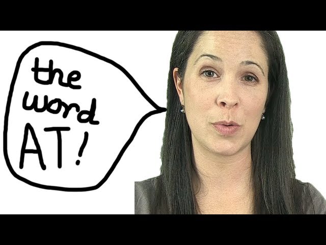 Reduction: the word AT -- American English Pronunciation