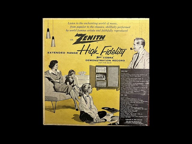 1956 Zenith High Fidelity Demonstration Record Narrated by Mike Wallace