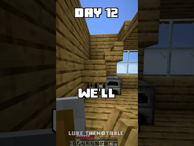 100 Days - [Minecraft Shorts] - Day 12 #minecraft #100days