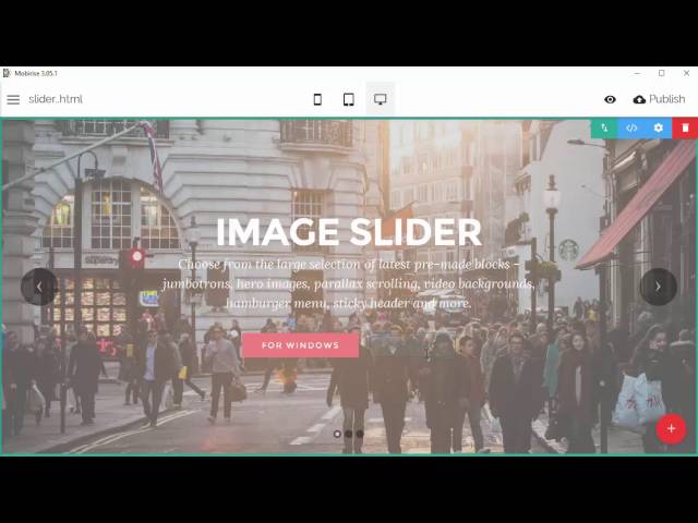 Image & Video Slider Block - Mobirise3 Bootstrap template - Mobirise 3.05