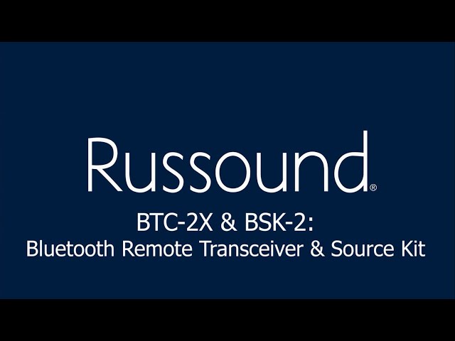BTC-2X & BSK-2 - Bluetooth Remote Transceiver And Source Kit