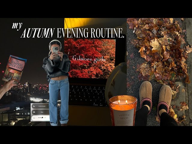 my cosy autumn evening routine 🕯️ peaceful & aesthetic
