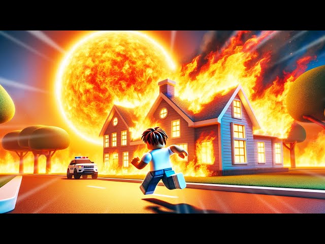 Burning Down The House to Skip School in Roblox